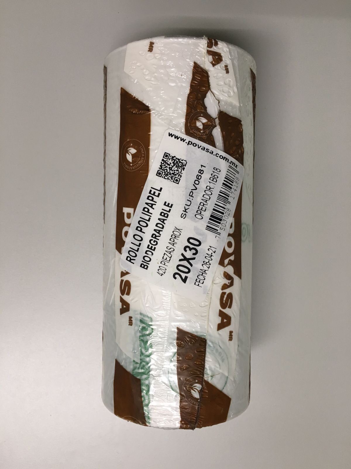 Rollo Polipapel Biodegrade POVASA