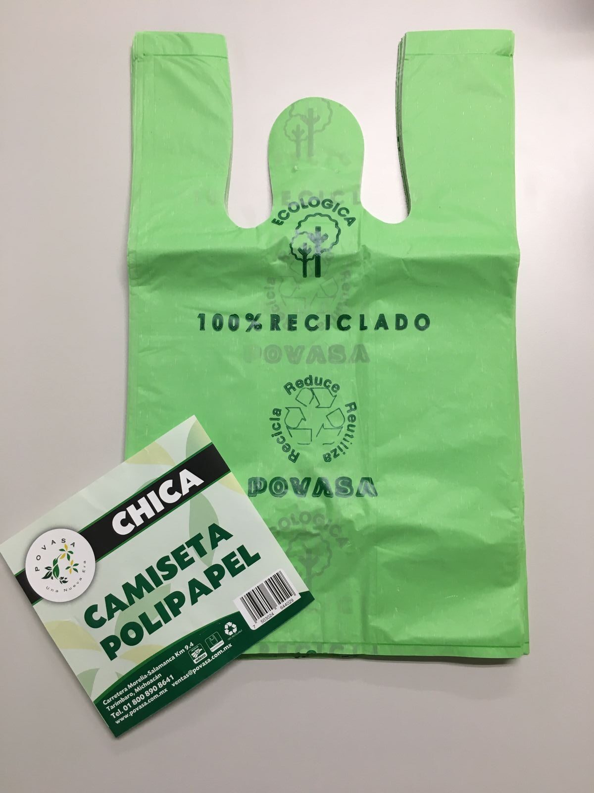 Camiseta Polipapel Ecológica POVASA